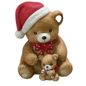 SEE VIDEO Vintage Seymour Mann Christmas Revolving Music Box Teddy Bears 1982